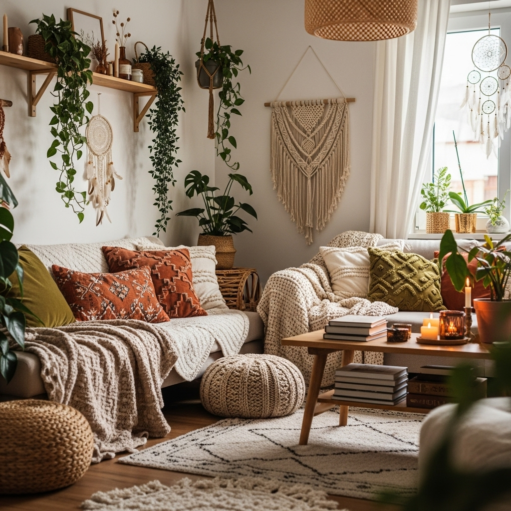Boho chic w twoim domu: jak dodać duszy wnętrzu