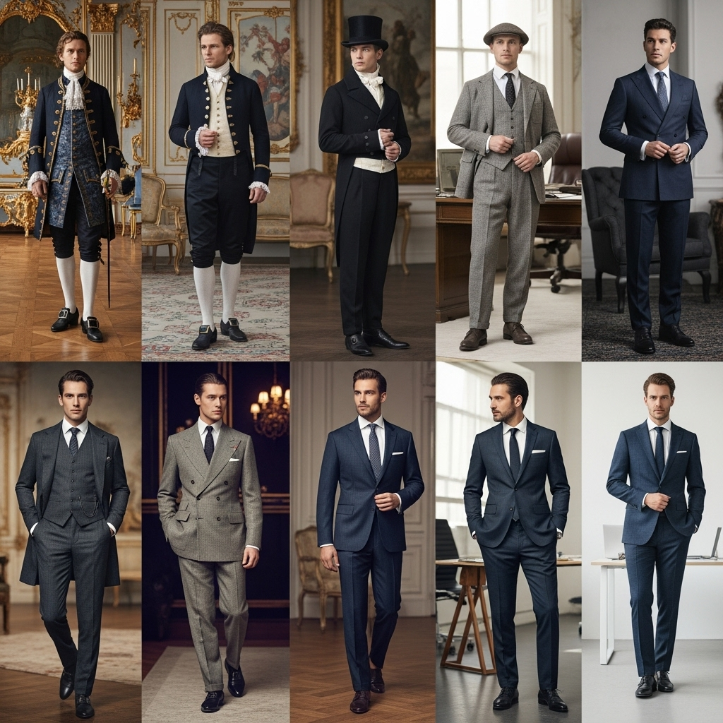 Ewolucja męskiej elegancji: przez wieki z garniturem